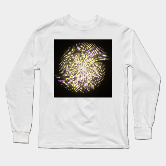 Bright Colorful Abstract Seashell Long Sleeve T-Shirt by jrfii ANIMATION